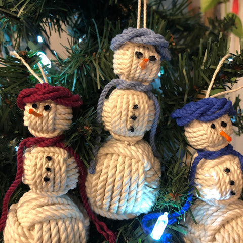 Monkey Fist Snowman Ornament, 9 choices Wholesale