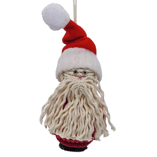 Monkey Fist Santa Ornament