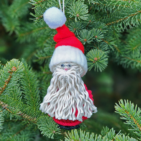 Monkey Fist Santa Ornament