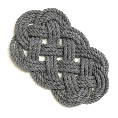 Woven Ocean Plait Trivet Gray