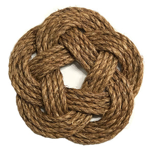 Nautical Sailor Knot Trivet, Manila Rope, Large Wholesale