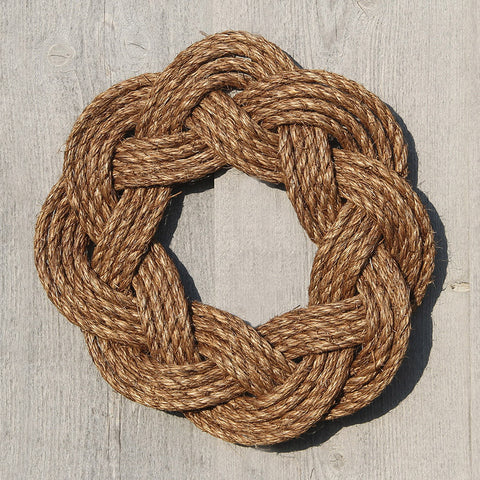 Nautical Wreath, Manila Rope Wreath Sailor Knot Wreath for wall or Centerpiece Wholesale