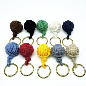 Monkey Fist Key Chain, Modern Style Wholesale - Mystic Knotwork nautical knot