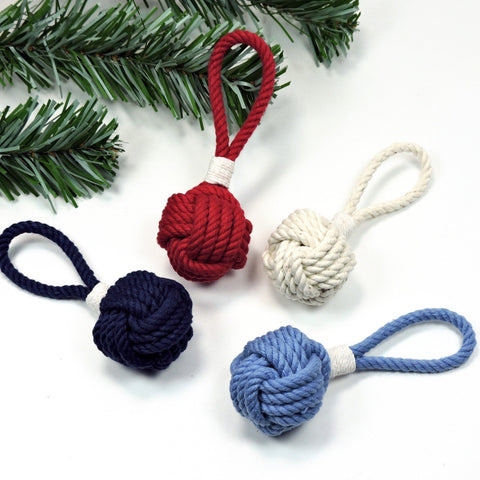 Monkey Fist Christmas Ornament Wholesale - Mystic Knotwork nautical knot
