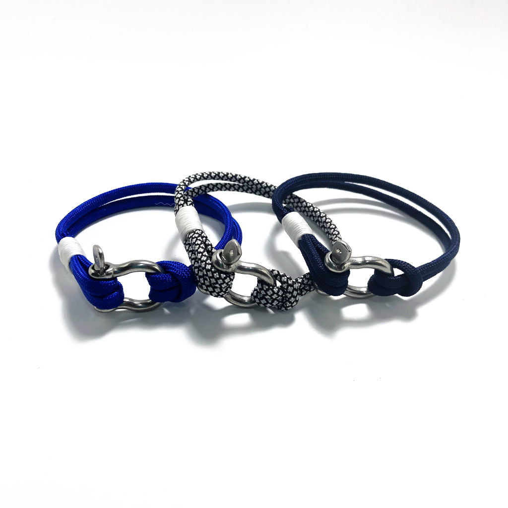 Paracord Shackle Bracelet, 14 Nautical Colors Wholesale –