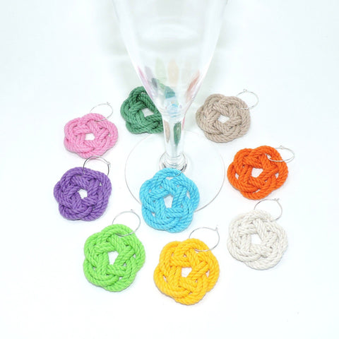 Sailor Knot Wine Charms, each Wholesale - Mystic Knotwork nautical knot